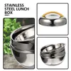 Dinware Roestvrij stalen containers Thermal Lunch Box Office Non-Magnetic Case Outdoor Bento School Bowl Kind