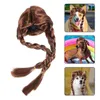 Dog Apparel Pet Kitten Hairpiece Costume Accessories Headdress Party Favors Braided Decorations Hat