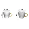 Cups Saucers 2pcs 1pcs Transparent Teacup 100ml Borosilicate Glass Water Cup High-end Eco-Friendly Temperature Resistance Wine J493