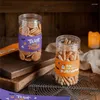 Disposable Cups Straws 10pcs High Quality Thick Biscuits Jar Baking Cookies Packaging Box Birthday Party Clear Plastic Milk Tea Dessert With