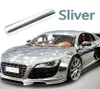 Bil silver krom flexibel vinyl wrap ark rollfilm bilklistermärke decal 20x152cm1383172