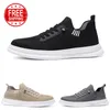 Spedizione gratuita Uomini da donna Scarpe da corsa Scarpe a maglie a maglia bassa Comfort Black Cream Black Grey Mens Trainer Sport Sneaker Gai