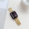 Faixas magnéticas pulseira de aço inoxidável tiras ajustáveis tiras de faixa watchband para as séries do relógio Apple 3 4 5 6 7 8 9 iwatch 40/41mm 44/45mm Ultra 49mm