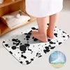 Badmatten Dalmatian Spots 3pcs Badezimmer Set Anti Slip Teppich Toilette Teppich für Wohnkultur Druckmatte süßes Pat