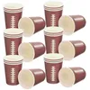 Dîner jetable 24 pcs tasses de café en papier tasse à boire épaississeur d'eau de crème glacée