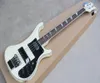 RIC 4 Strings Cream 4003 Electric Bass Guitar Black Hardware Triangle MOP Fingerboard Inlay Awesome China Guitars Special Body Bin6675119