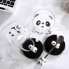 Wijnglazen creatieve hittebestendige koffiemok met deksel hoog borosilicaat glazen cartoon panda ontbijt melkbeker kantoor theekopje drinkware