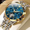 Montre-bracelets JSDUN 8945 MECANIQUE MECANIQUE Automatique Original Tourbillon Squelette Calendrier imperméable