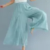 Frauenhose atmungsaktive Weitbeinhosen Stylische Kollektion Casual Culottes High Taille Rock für jeden Tag