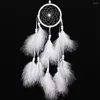 Figurine decorative Dream Catcher Decorazione Decorazione fatta a mano Feather Orning Ornment Ornament Creative Catching Wind Chimes