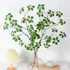 Decorative Flowers Artificial Green Plant Landscaping Simulated Guanyin Lotus Leaf Potted Indoor Leaves