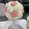 Dekorativa blommor 25/50 st 7cm konstgjorda pe skum rose brudbuketter för bröllopsbord hemfest dekorationer diy scrapbook leverans