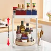 Kitchen Storage 360-degree Turntable Seasoning Rack Detachable 360° Rotating Shelf Multi-purpose Tool