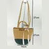 Umhängetaschen Frauen Bag Fashion Strand Retro Stroh Rattan Wicker Handtasche für die handgefertigte Lady Stick Messenger Crossbody #30