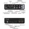 PEGS Interfaccia audio per la registrazione della scheda audio professionale portatile con loopback Monitor 48v Phantom 48v per le apparecchiature audio Nuovo