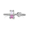 Cluster anneaux mignons minuscules design femmes fine mode s925 argent non tornars torsadé 5a zircone synthétique opale ouverte anneau ajusté ouvert