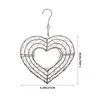 Decorative Flowers QWE123 Plant Holder Iron Hanging Planter Heart Wire Wreath Frame Hanger Succulent Pot