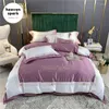 Set di biancheria da letto set di cotone egiziano rosso e bianco di lussuoso set di cotone egiziano