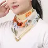 Écharpes de mode Fashion Maigne Boucle Neckerchief Floral Print Square Skinny Skinny Band Band Collier de sac de bracelet Hands Accessor