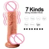 Remote sans fil Contrôle réaliste chauffant 19 cm Dildo Vibrator Sex Toys for Women Adult GSPOT Massager Masturbator Real Penis 240412