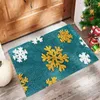 Badmatten Anti-slip douchen Flocking Kerstverdiking Toegangsmat Doelt Tapijten voor de badkamer Decoratie-accessoires