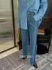 女子ジーンズY2Kパンツ2024女性衣料韓国スタイルビンテージファッションハイウエストワイドレッグカーズボン秋ストレート