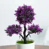 Fleurs décoratives plantes artificielles bononsaï petit arbre pot de plante faux ornements pour la table de décoration de jardin à la maison el