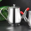 Mugs Stainless Steel Oil Pot Metal Strainer Kitchen Container Large Canister