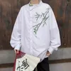 Camisas casuais masculinas estilo chinês para homens roupas camisa formal homem japonês trabalho de moda vintage use roupas coreanas tops top top