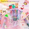 Stylos 20pcs / lot de Noël 10 couleurs stylo à balle kawaii masquage étudiant stylos mignon dessin animé 0,5 mm multicolor stylo de bureau d'école