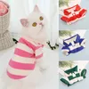 Dog Apparel Pet Shirts Summer Stripe Clothes Casual Clothing For Small Large Cat T-shirt Chihuahua Pug Costumes Yorkshire