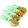 Party Decoration PVC Simulation Durian Mini Toys Creative Model Pendant Keychain Personality Props Bags Cell Phone Accessories