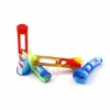 New Style More Colorful Silicone Glass Hand Pipes Filter Herb Tobacco Smoking Bowl Cigarette Holder Tube Innovative Removable Protecting Skin Handle Mouthpiece