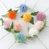 Dekorativa blommor 3/5st Artificial Chrysanthemum Ball Silk Flower For Home Bedroom Floral Diy Decor Wedding Party Decoration Fake