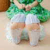 Skarpetki 6 par letnich dziewcząt Toddler koronkowe skarpetki Śliczne księżniczka Ruffle Socks Totem Spódnica Crystal Skarpetki Szklane oddychanie