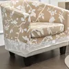 Chair Covers Christmas Club Cover Printed Stretch Tub ArmChair Sofa Spandex Couch For Bar Counter Living Room 2Pcs/set