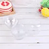 Take Out Containers 50PCS Disposable Plastic Transparent Cake Box Cut Kitten Shape PVC Round Pastry Dessert Packing Boxes With Cover