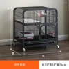 Porteurs de chats cage villa espace surdimensionné tube carré épaissis à trois niveaux Litter 2024 Cadre d'escalade de luxe