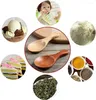 Spoons 10PCS Mini Natural Wooden Spoon Scoop Tea Coffee Condiment Salt Seasoning Sugar Ice Cream Leaf Roung