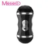 MÉSELO DUAL CANNEUR 18 Modes Auto chauffage masturbateur masculin masculin pour l'homme pipe oral vagin Vraie Pussy Vibrator Sex Toys for Men Y12676271