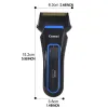 Shavers Kemei KM2016 Professional Electric Shaver Reciprocating Head Trimming Beard UBS Rechargeable Shaver Men's Trimmer Set