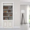 Stickers Modern Door Mural Sticker 3D Stereo Fashion Bookshelf Wallpaper PVC SelfAdhesive Waterproof Study Crreative Door Poster Decals