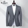 Ternos masculinos do cavalheiro Blazer de Blazer, elegantes, tuxedos de festa de festas de casamento masculino, cinza, Blazers Slim Blazers Masculino FS-215