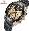 NaviForce Mens Watches Top Brand Luxury Men039S Casual Sport Quartz 24 Hour Data Orologio Full Steel Military Orologio Maschio Clo4171554