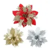 Fiori decorativi Merry Christmas Ornaments scintillanti e accattivanti Decorazioni per matrimoni per le vacanze Glitter Uso versatile artificiale