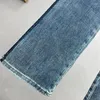 Calça de jeans feminino calça de jeans de canto de sino de sino 2024 Cantura elástica de outono Figura solta Figura lisonjeira esfrega