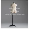 Piastre decorative 19style cucitura piena cucitura femmina tailor stoffa artistica mannequin corpo per abiti abiti da design da busto forma di base in metallo basare lattina