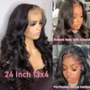 30 32 inch Body Wave Lace Voorpruik 5x5 6x4 Gluls Human Hair Pruiken 13x4 13x6 HD Transparant Lace Frontale pruik 4x4 Sluiting Pruik 240408