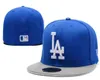 2020 Nouveaux chapeaux ajustés Top Quality Los Angeles Designer Cap Dodgers Teams Logo broderie Hip Hop Outdoors Caps sportifs mixtes8836874