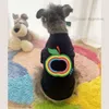 Designermerk Leuke honden shirts geprinte appel katoenen kleding zacht t shirt puppy ademende sweatshirt kleding honden outfit voor huisdier s a684